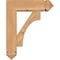 Ekena Millwork Westlake Arts and Crafts Smooth Bracket w/ Offset Brace, Western Red Cedar, 5 1/2"W x 16"D x 20"H BKT0604X16X20WTL03SWR - alternate 2